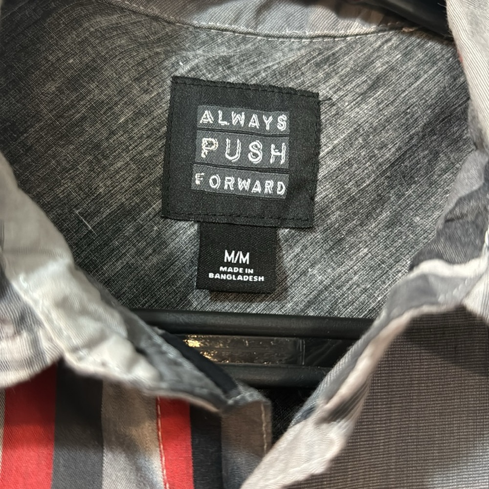 Always push forward men’s button down - Picture 2 of 3